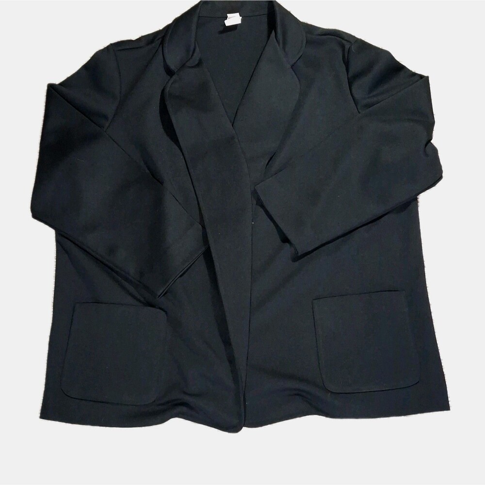 ​Vtg Cadisport Black Blazer Sport Coat Mens 42 Made in USA 70s 80s Disco Leisure